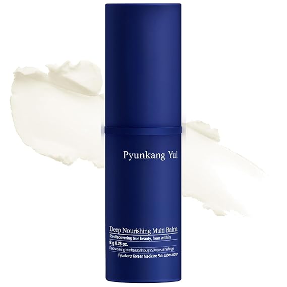 Pyunkang Yul PKY Deep Nourishing Multi Balm, Daily Skin Hydration & Fine Line Care with Low-molecular Collagen, Rich Moisture & Elasticity, Korean Skincare (0.28 Fl. Oz, 8g)