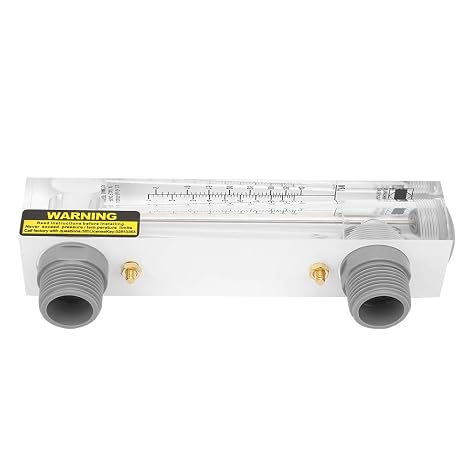 Jeanoko 1-10GPM Liquid Flowmeter Knob Panel Type Meter Panel Mount Type Flowmeter Measurement ZG1" Plastic Tube Type Water Rotameter Acylic Flowmeter