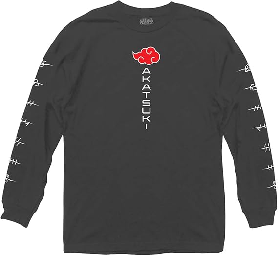 Ripple Junction Naruto Shippuden Akatsuki Anti Village Symbols Anime Adult Long Sleeve T-Shirt