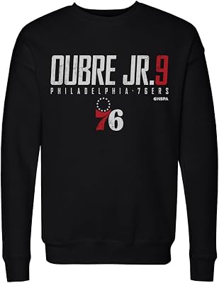 500 LEVEL Kelly Oubre Jr. Philadelphia 76ers Crewneck Sweatshirt - Kelly Oubre Jr. Philadelphia 76ers Elite WHT