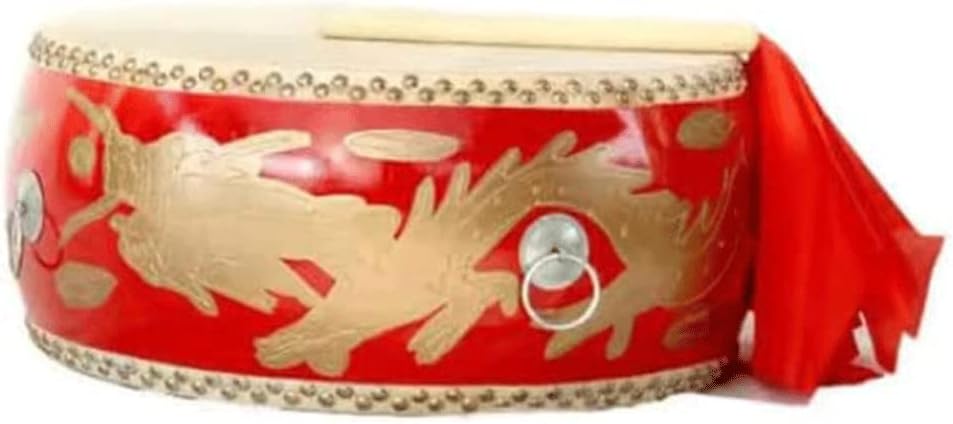 Drum Handmade Dragon Dance Lion Martial Arts Kung Fu Big Drum Chinese National Musical Instrument Handpan Drum Adult Drum