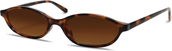 GUVIVI Retro Oval Sunglasses for Women 90s Cat Eye Shades UV400 protection