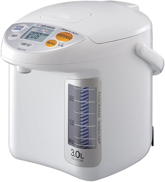 Zojirushi CD LFC30 Micom Water Boiler and Warmer, 3.0 L, 101 Oz (White)