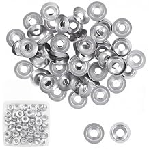100 Qty #8 Countersunk 304 Stainless Steel Washers for Screws and Bolts,Silver/Black Metal Cup Washer Set for Fastening (Sliver, #8-100)