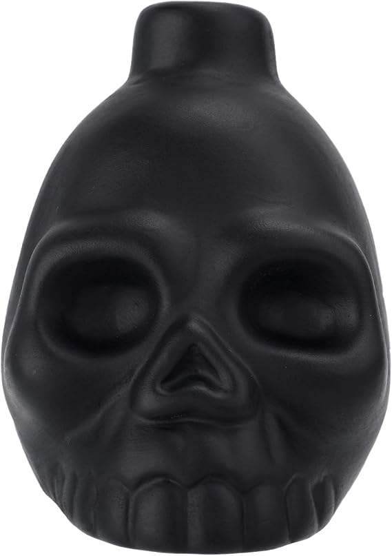PEUTIER Aztec Death Whistle, Screamic War Whistle, Black Skull, Authentic Human Sound, Mexican Day of the Dead, Halloween Celebration