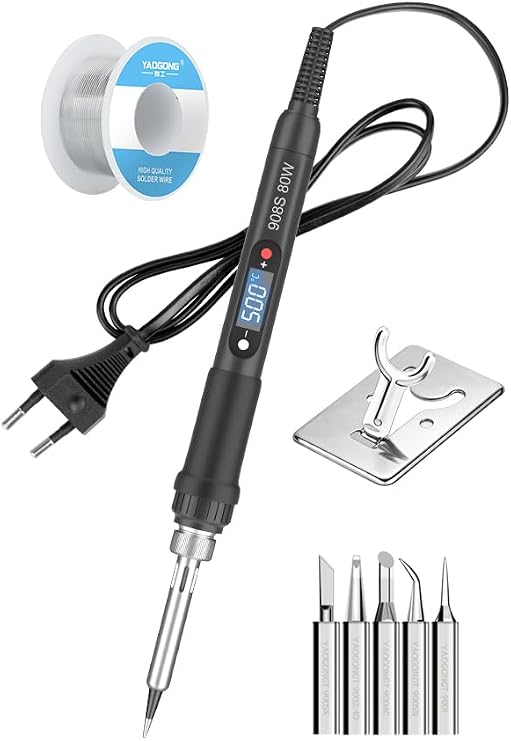 80W Digital Soldering Iron,Adjustable Temperature for Electronics Repair