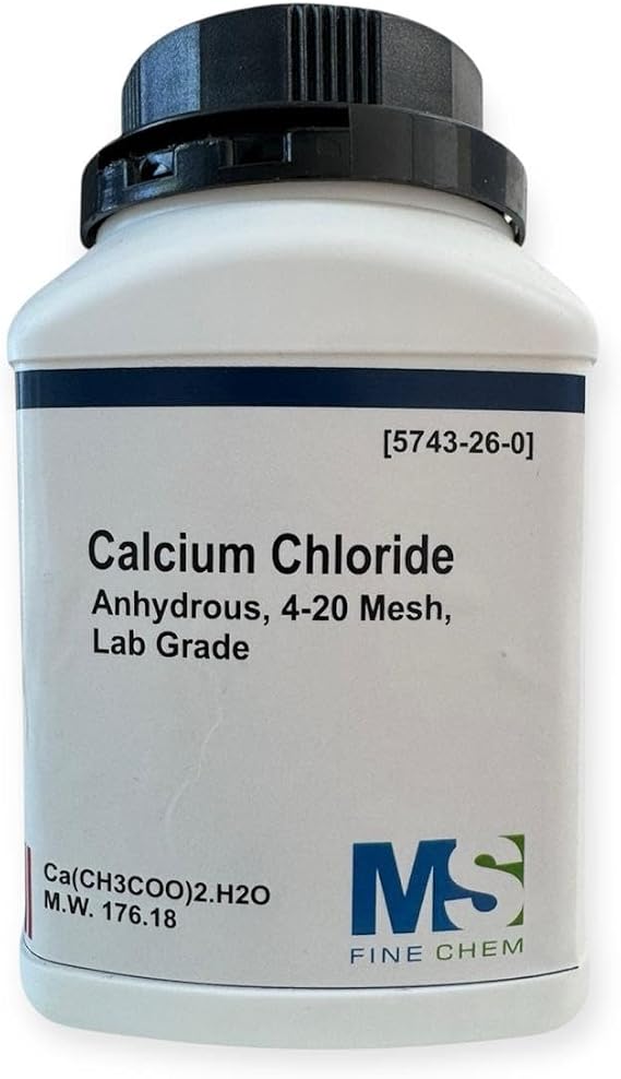 Calcium Chloride, 500g, 4-20 Mesh - Laboratory-Grade - Calcium Chloride Powder - The Curated Chemical Collection
