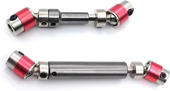 RC Car Accessories Compatible with Feiyue FY03 FY-03 FY01-07 Q39 1/12 RC Car Upgrade Parts Accessories 2Pcs Metal Front Rear CVD Drive Shaft