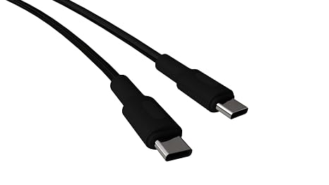 REMORAX Basic Type C-C Power Delivery Hızlı Şarj Kablosu (Siyah + Siyah Uç) (100 CM)