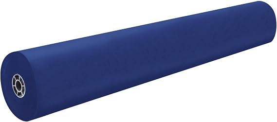 Rainbow Colored Kraft Duo-Finish Paper, Dark Blue, 36" x 1,000', 1 Roll