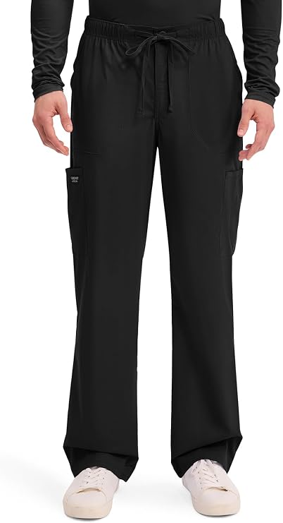 Cherokee WW Professionals Scrubs for Men Tapered Leg Cargo Scrub Pants | 5 Pockets, Comfortable Fabric, 2-Way Stretch, Zip Fly, Drawstring, Easy Care, Active Shifts, Made for Nursing Professionals