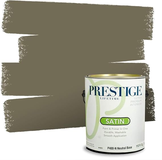 PRESTIGE Interior Paint and Primer in One, Collard Greens, Satin, 1 Gallon