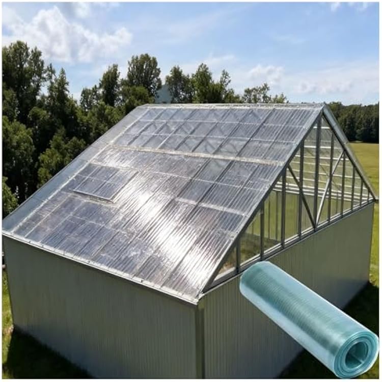 Fiberglass Roof Sheets, Roof Sheet for Shed Impact Resistant Fiberglass Sheet for Outdoor, Greenhouses, Sheds, Carports, Replacement Shed Panel1.2x2m3.94x6.56ft