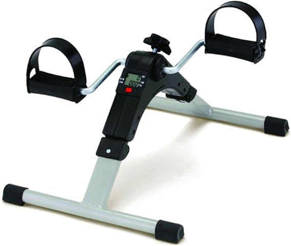 Aidapt Folding Portable Low Joint impact Fitness Rehabilitation Pedal Cycle Exerciser with variable Resistance, Low Nosie and LCD Display for Leg and Arm Exercises