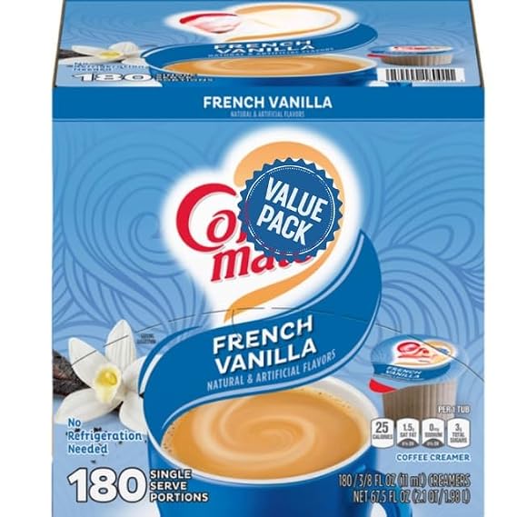 French Vanilla Coffee Creamer Singles, 180 ct.