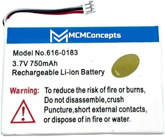 MCMConcepts Replacement Battery 750mAh for Apple iPod 4th Generation
