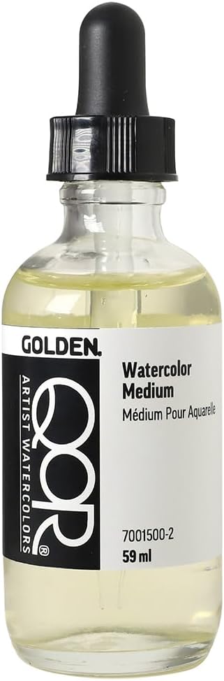 GOLDEN QoR Artist Watercolors, Watercolor Medium, 2 fl. oz. Jar