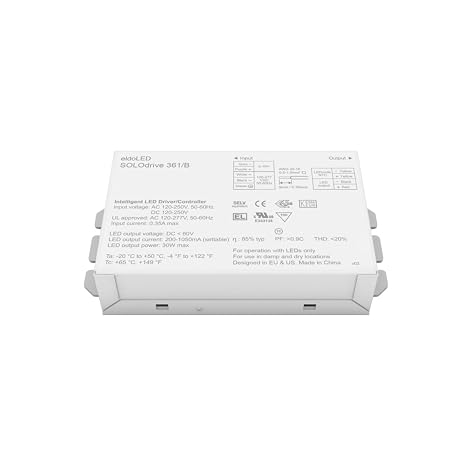 eldoLED | SOLOdrive 361/B | 30W 0-10V 'Dim to Dark' LED Driver