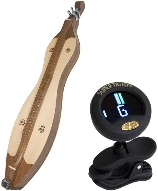 Includes: Dulcimer 4-String Vaulted Spruce Knotwork, Walnut + Snark Clip-On Chromatic Tuner