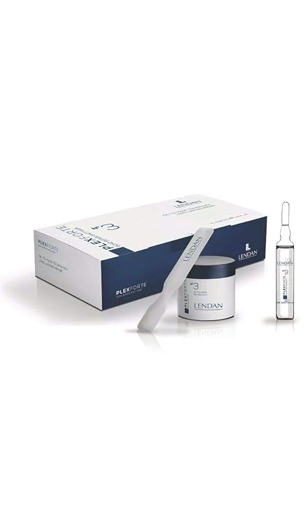 Lendan PlexForte No3 Bond Repair Shot Mask Professional Instant Hair Repair Treatment, 6 13 ml Vials
