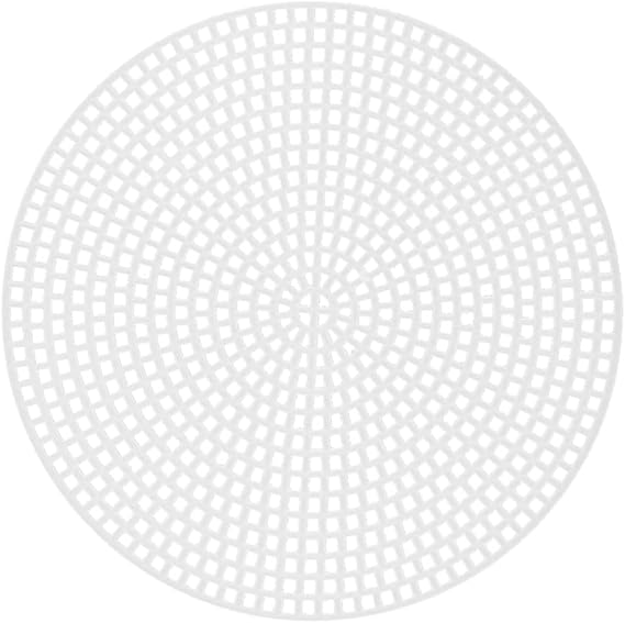 DIY Plastic Stitching Canvas Round Mesh Plastic Canvas Cross Stitch Grid Sheets for Embroidery Plastic Canvas Craft and Crochet Projects (Medium)