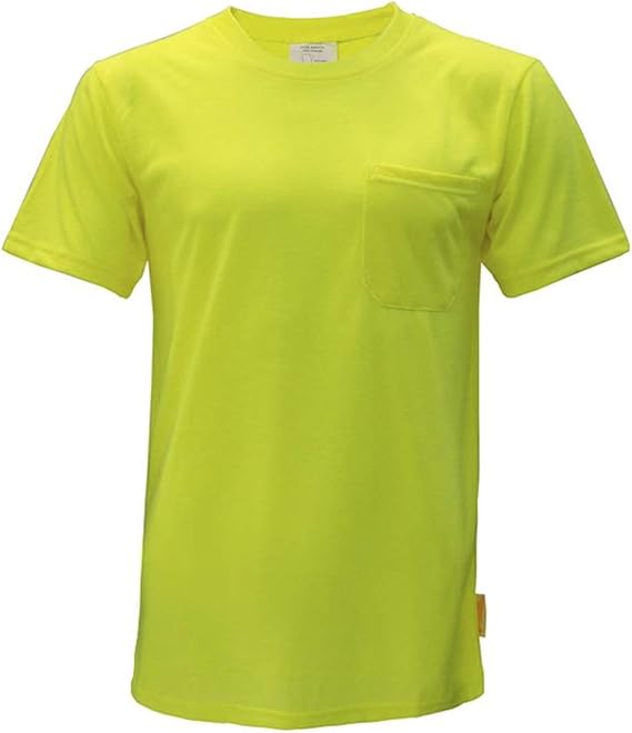 NY Hi-Viz Workwear Short Sleeve Safety Shirt, S3110 and S3111 (Set of 3(Medium), Neon Yellow)