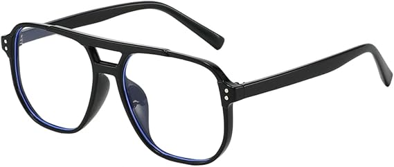 Blue Light Blocking Glasses for Women Men Pilot Square Computer Screen Filter Anti Glare