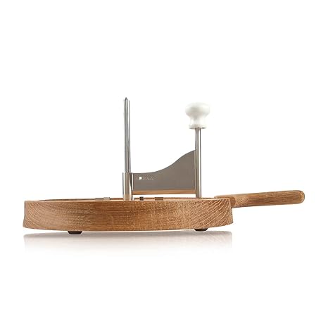 BOSKA Oak Friends Cheese Curler -Girolle Stainless Steel - Best for Cheese Wheel or Chocolate - Multifunctional Rust-Proof Shredder - Manual Handheld Cheese Slicer