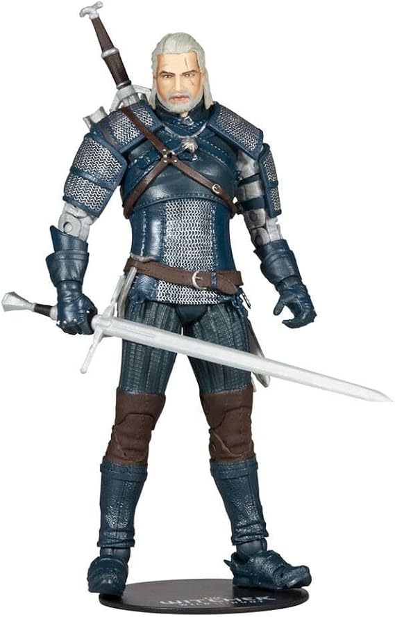 McFarlane Toys The Witcher Geralt of Rivia (Viper Armor: Teal) 7" Action Figure with Accessories