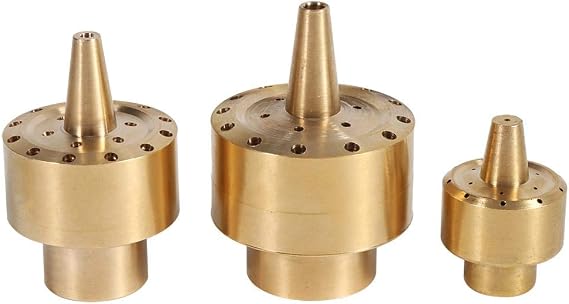 1/4" / 1/2" / 3/4" Fountain Nozzle Sprinkler Head, Brass Column Water Nozzle Spray For Garden Pond (1/4")
