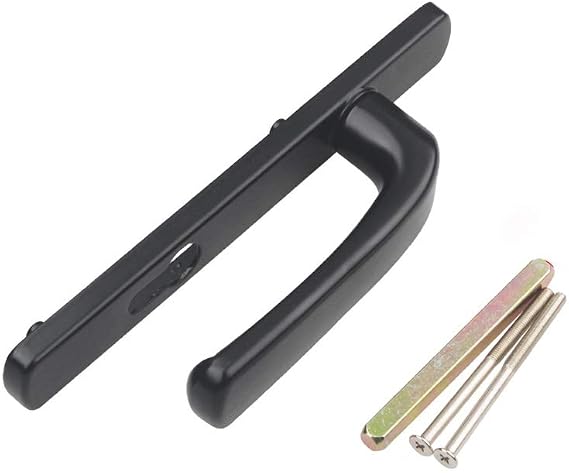 UPVC Lever Sprung Door Handle Set, 92PZ / 85 PZ Screw Centres Double Glazing Pair Set for Home Security Indoor Room