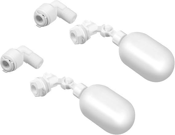 Mudder 2 Pack Float Ball Valve 1/4 Inch Adjustable for Water Tank
