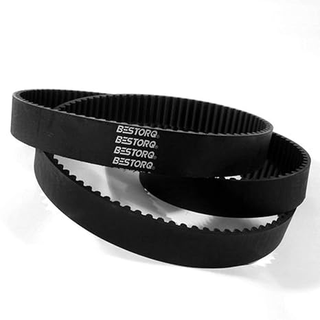 BESTORQ 400-5M-9 HTD Timing Belt, 400mm Outside Circumference x 9mm Width x 3.6mm Height, 5mm Pitch, 80 Teeth, Pack of 2