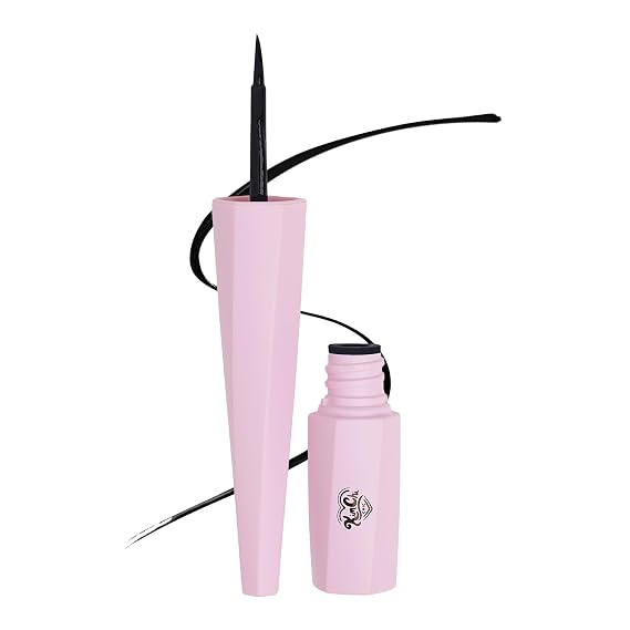 Kimchi Chic Beauty Stage Proof Liquid Eyeliner, Waterproof Eyeliner | Long-Lasting Liquid Eye Liner with Felt Tip Brush, Smudge-Proof, Cruelty-Free, 02 Felt Tip, Blackest Black, 0.1 fl oz (3ml)