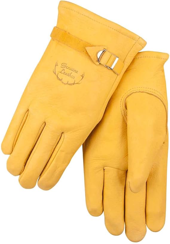 Black Stallion 17A Premium Grain Elkskin Driving Gloves