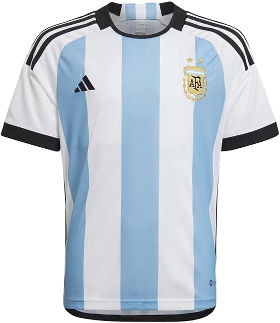 adidas Argentina Youth Home World Cup Jersey (as1, Alpha, x_s, Regular, X Small) White/Light Blue