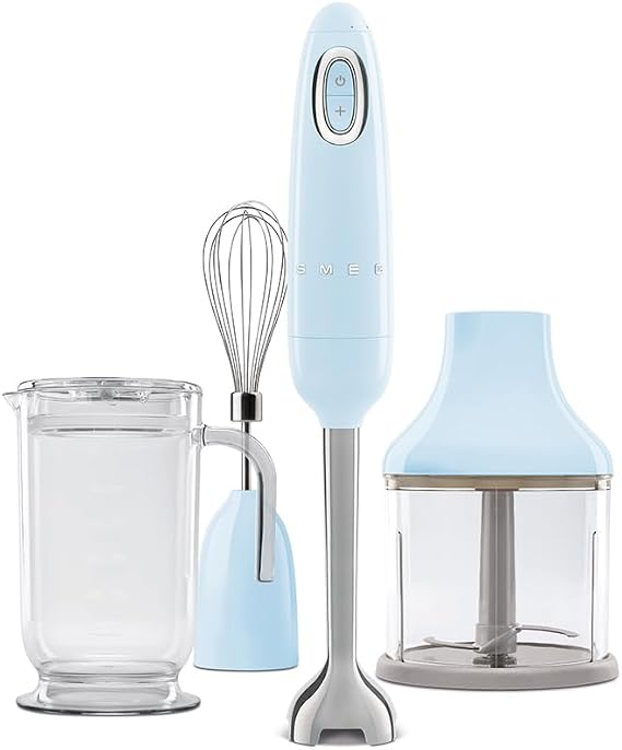SMEG 50's Style Retro Mavi El Blender Seti hbf03pbeu