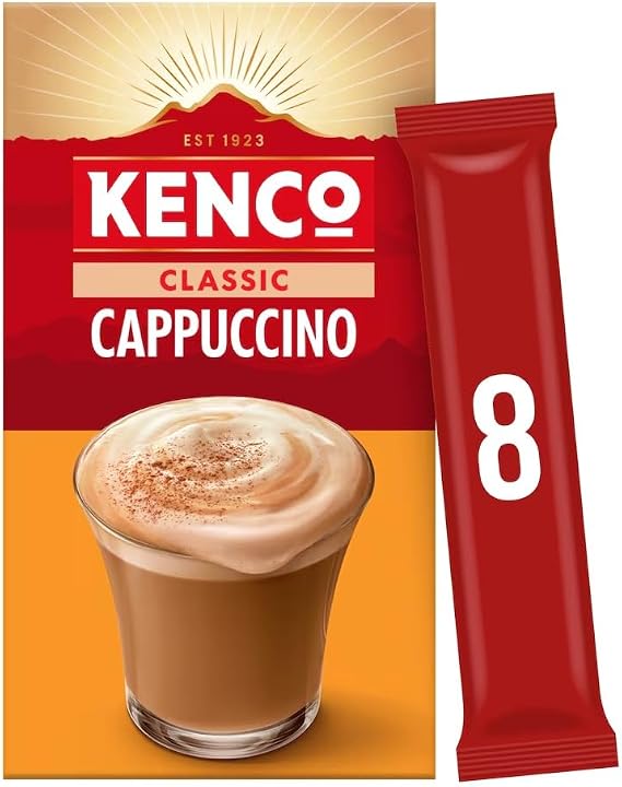 Instant Coffee 8 Sachets Pack Range - Just Add Hot Water | Café Style Coffee at Home (Original Cappuccino Instant Coffee 8 X 14.8G)