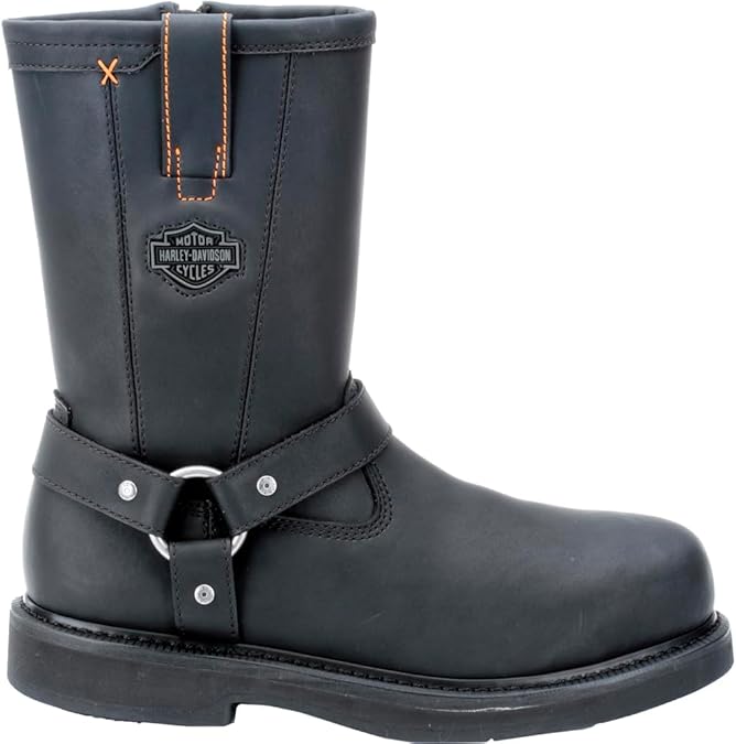 Harley-Davidson Footwear Mens Bill Electrical Hazard Steel Toe Work/Duty - Black
