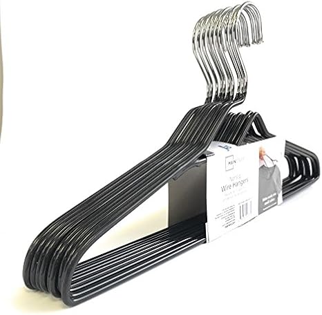Mainstays Nonslip heavy wire Clothes Hangers, 10 count black