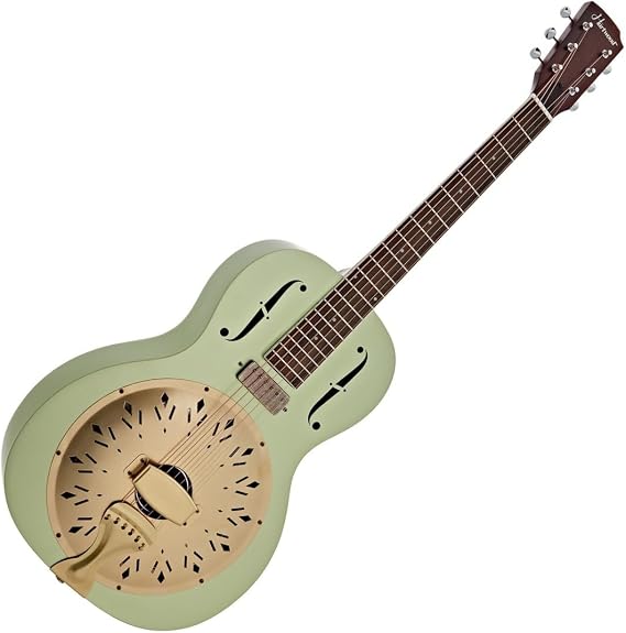 Hartwood Electro Resonator Guitar, Metallic Green