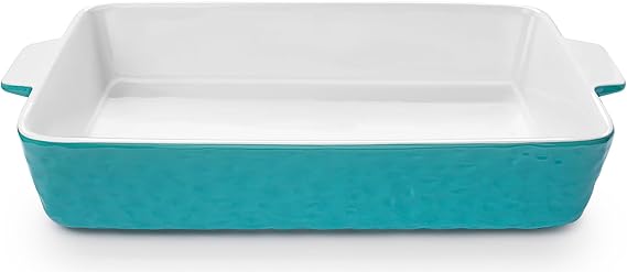 4 QT Baking Dish Deep Nonstick Dish Oven Safe, 9 x 13in, Aquamarine
