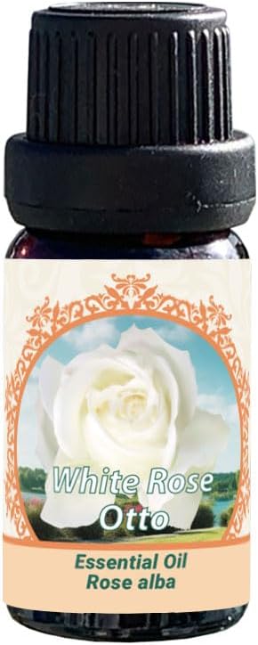 Flora Aromatics White Rose Otto Essential Oil, 100% Pure Therapeutic Grade (Undiluted Natural) 0.33 FL.OZ 10ml