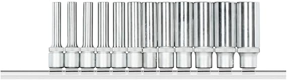 GEDORE RED Socket Set 1/4 Hexagon +Rail 12pcs