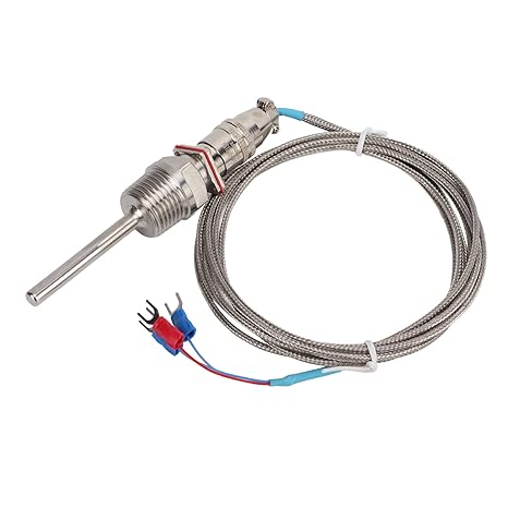 WZP - 270 PT100 Temperature Sensor, Industrial Stainless Steel Temperature Probe with and Quick Response, 50C to 200C Thermal Sensor for Temperature Control Equipm