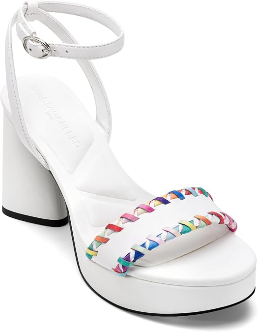 KARL LAGERFELD Women's Everyday Cushioned Insole Haden - Platform Ankle Sandal