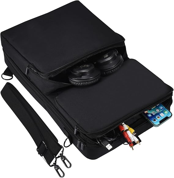 DJ Controller Case for Pioneer DJ DDJ-FLX4/DDJ-400 DJ/DDJSB3,for Roland DJ-202,Backpack for Hercules Inpulse 300,Portable Shoulder Bag for Native Instruments Traktor Kontrol S2