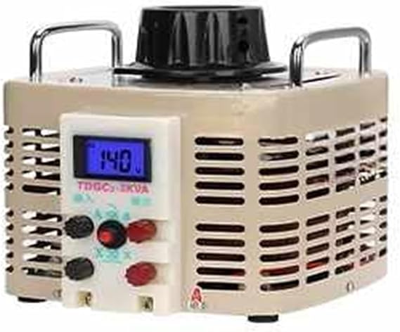Single-Phase Regulator 220V Digital Display TDGC2-5KVA Pure Copper 1KW AC Power 0.5KW Adjustable Transformer(TDGC2-5KVA Output 0-500V)