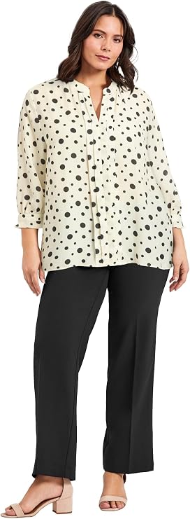 Avenue Pintuck Popover Top | Women's Plus Size