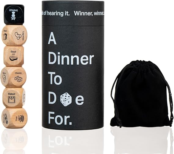 A Dinner to Die for - Funny Food Dice Game | Dinner Party Cooking Challenge | Meal Decision Game |Gag Gift for Adults and Foodies | Food Dice
